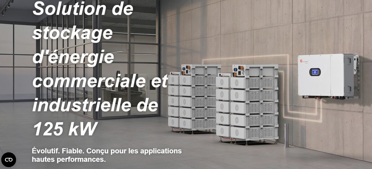 Stockage commercial et industriel 125 kW